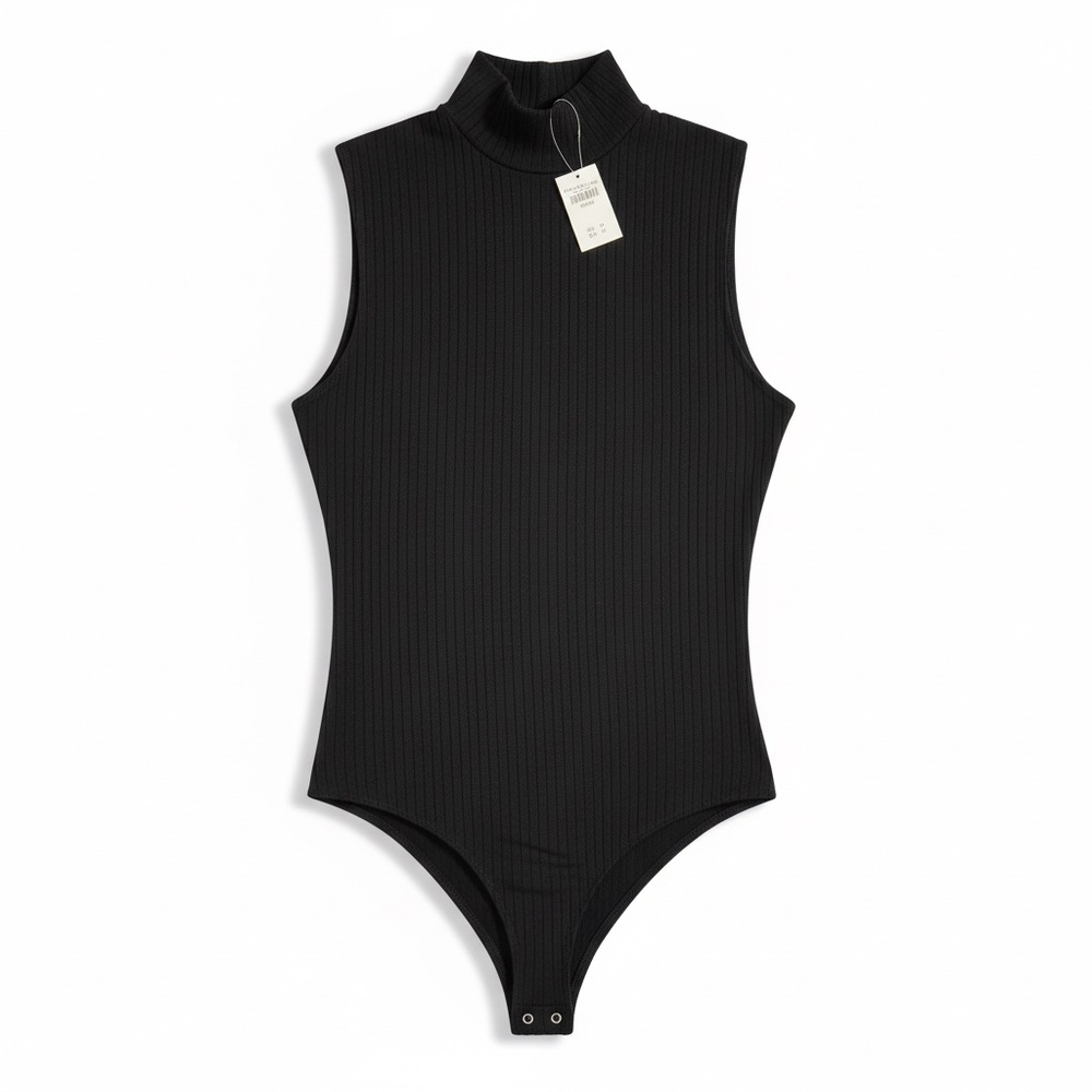 Abercrombie Ribbed Sleeveless Bodysuit | Size Medium